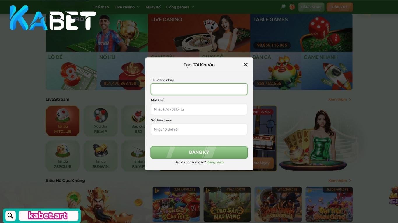 Hướng dẫn đăng ký Kabet chi tiết cho thành viên
