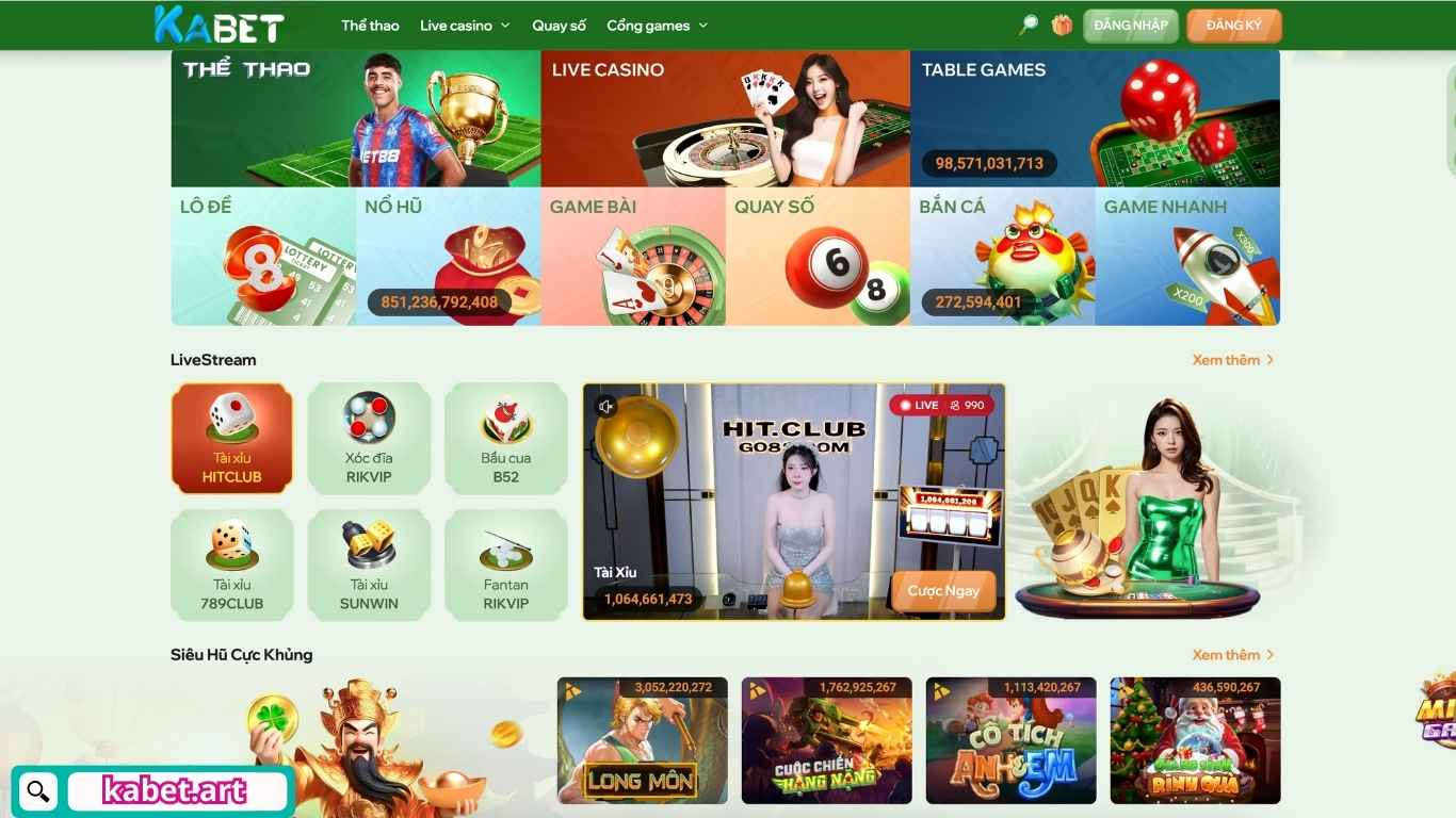 Giới thiệu những sảnh game đáng trải nghiệm tại Kabet